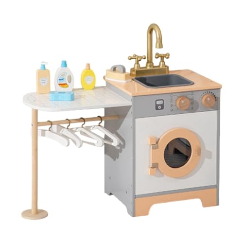 predolo Kinder Waschmaschinen Spielset Aus Holz, Spielzeug für Kleinkinder Und Kinder predolo Kinder Waschmaschinen Spielset Aus Holz, Spielzeug für Kleinkinder Und Kinder von predolo