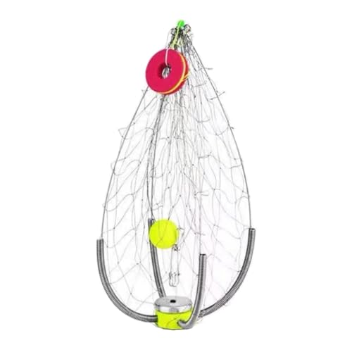 predolo Krabbenfalle Netz Reuse Fangkäfig als Angelzubehör Selbstaufstellend Im Wasser aus Robustem Stahldraht für Anfänger Und Erfahrene Im, Kleine Masche, Ausgeklappt 60 cm predolo Krabbenfalle Netz Reuse Fangkäfig als Angelzubehör Selbstaufstellend Im Wasser aus Robustem Stahldraht für Anfänger Und Erfahrene Im, Kleine Masche, Ausgeklappt 60 cm von predolo