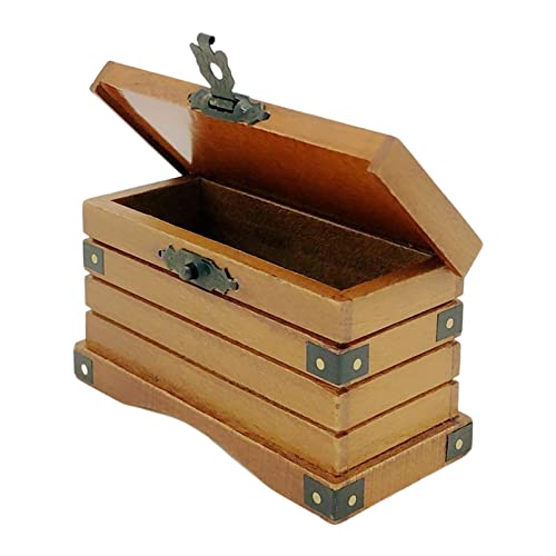 predolo Miniatur Koffer Holzbox Puppenhaus Zubehör Aufbewahrungsbox aus Holz für Kinderspiel Puppenhaus Dekoration Sammeln Kinderzimmer predolo Miniatur Koffer Holzbox Puppenhaus Zubehör Aufbewahrungsbox aus Holz für Kinderspiel Puppenhaus Dekoration Sammeln Kinderzimmer von predolo