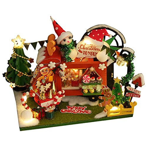 predolo Miniatur Puppenhaus mit Möbeln, 1:12, Holzraum für Kinder predolo Miniatur Puppenhaus mit Möbeln, 1:12, Holzraum für Kinder von predolo