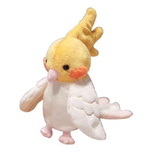 predolo Papagei Handpuppe, Stofftier für Kinder, Plüschfigur zum Geschichtenerzählen, Gelb Und Weiß predolo Papagei Handpuppe, Stofftier für Kinder, Plüschfigur zum Geschichtenerzählen, Gelb Und Weiß von predolo