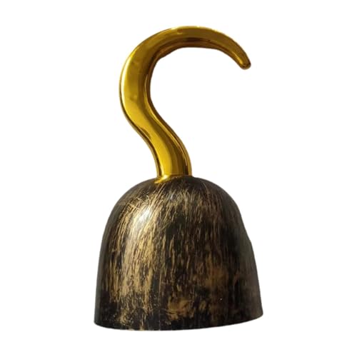 predolo Piraten Haken Kostüm Piraten Haken Spielzeug Halloween Decor Lebensechte Cosplay für Party, Gold predolo Piraten Haken Kostüm Piraten Haken Spielzeug Halloween Decor Lebensechte Cosplay für Party, Gold von predolo