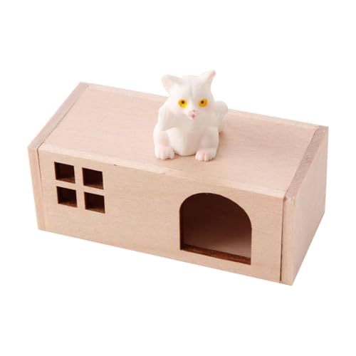 predolo Puppenhaus für die Puppenstuben Einrichtung EIN Miniatur Holzmöbel als Spielzeug Requisite Und Modellbau Zubehör für die Dekoration von, Katze predolo Puppenhaus für die Puppenstuben Einrichtung EIN Miniatur Holzmöbel als Spielzeug Requisite Und Modellbau Zubehör für die Dekoration von, Katze von predolo