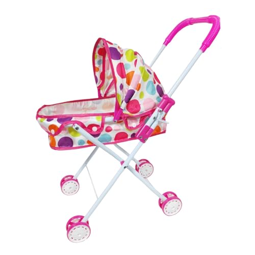 predolo Puppenwagen Puppenbuggy Kinderwagen Spielzeugwagen Klappbar aus Eisen Und Stoff für Mädchen Rollenspiel Kinderzimmer Geschenk 34cmx26cmx54.5cm predolo Puppenwagen Puppenbuggy Kinderwagen Spielzeugwagen Klappbar aus Eisen Und Stoff für Mädchen Rollenspiel Kinderzimmer Geschenk 34cmx26cmx54.5cm von predolo