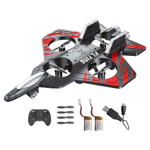 predolo Schaum Fernbedienungsflugzeug, Flugzeugspielzeug, Dekoratives Sensing Kampfspielzeug, RC Flugzeug für Kinder, für Park, Wohnzimmer, Mädchen, Rot predolo Schaum Fernbedienungsflugzeug, Flugzeugspielzeug, Dekoratives Sensing Kampfspielzeug, RC Flugzeug für Kinder, für Park, Wohnzimmer, Mädchen, Rot von predolo