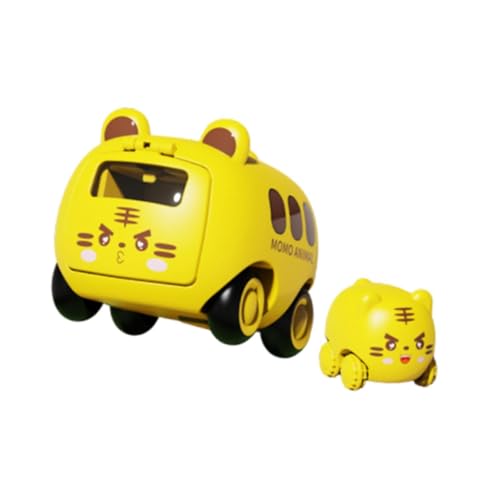 predolo Spielzeugauto für Kleinkinder, Kinder Pressauto, Frühes Pädagogisches Trägheitsauto, Presse Und Startfahrzeug für Kinder, Mädchen, Jungen, Geschenke, Gelb von predolo