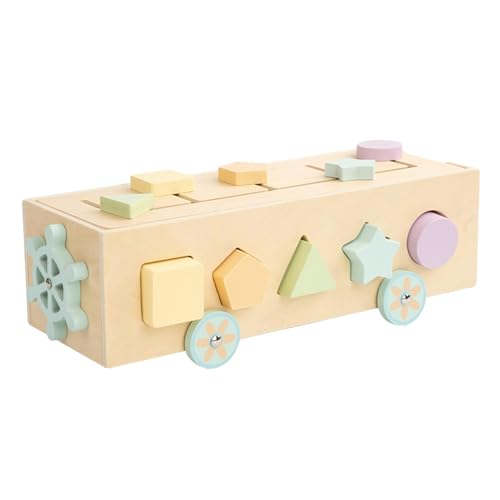 predolo Stapelspielzeug zur Formsortierung, Holzspielzeug für die frühe Bildung von Kindern predolo Stapelspielzeug zur Formsortierung, Holzspielzeug für die frühe Bildung von Kindern von predolo