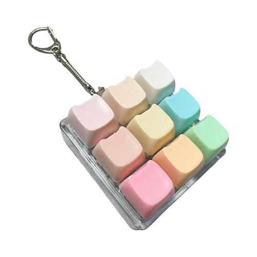 predolo Zappelspielzeug, Klicker Spielzeug, Leichte Geschenke für Erwachsene, Würfel, Mechanische Tastaturen, Schlüsselanhänger, 9 Tasten, Regenbogenkatze predolo Zappelspielzeug, Klicker Spielzeug, Leichte Geschenke für Erwachsene, Würfel, Mechanische Tastaturen, Schlüsselanhänger, 9 Tasten, Regenbogenkatze von predolo