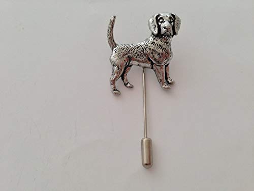 D11 Beagle Zinn Englisch Design auf Eine Krawatte Selfie Pin Mütze Schal Halsband Mantel von prideindetails