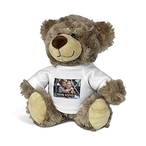 printplanet® - Kuscheltier Teddy Bodo mit eigenem Foto Bedrucken - Stofftier von printplanet