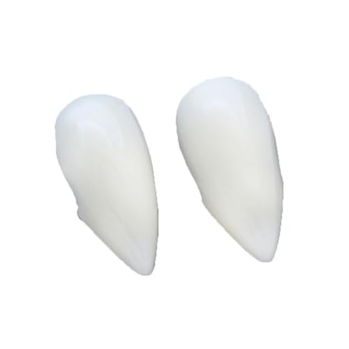 ptumcial 1Pair Vampire Zähne Halloween Dekorative Zähne Cosplay -Requisiten für Halloween -Kostümprops Partybevorzugung 17mm Halloween Dekorative Zähne von ptumcial