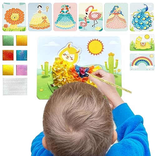 ptumcial Kinder Poke Kunst DIY 661pcs/set handbemalte Poke Malerei Kindheit Infinite Traum 3D DIY Cartoon Change Kleid Poke Kunsthandwerk Dream Welt Poke Kunst von ptumcial