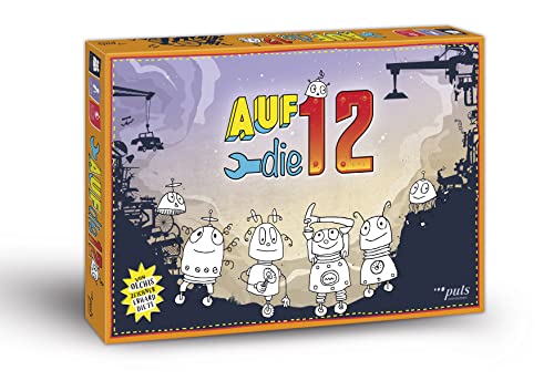 puls entertainment 12121 Auf die 12 Zeichner Illustrationen von Erhard Dietl, dem Erfinder der Olchis Brettspiel, Farbe:, Spielbrett 32 x 32 cm von puls entertainment