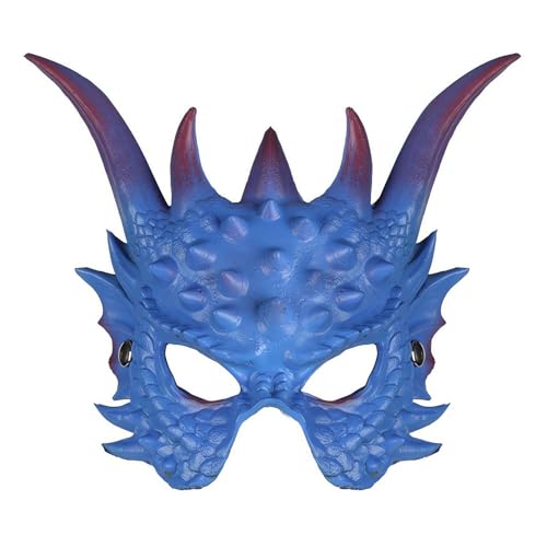 pulunto Drachenkostüm Halloween Drachenmaske Flügel Set Drache Cosplay Kostüm Requisiten für Mann Damen von pulunto