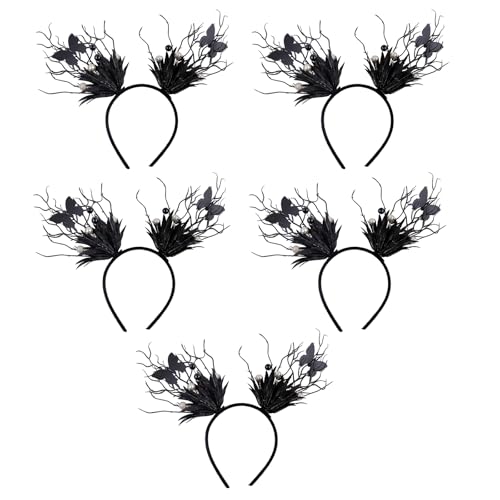 pumpumlia 5 x Halloween-Haarbänder für Verkleidungen, Feiern, einfach zu tragen, Haarband für Kinder und Erwachsene, stilvolle Party-Ornamente, kreative Halloween-Kopfbedeckung pumpumlia 5 x Halloween-Haarbänder für Verkleidungen, Feiern, einfach zu tragen, Haarband für Kinder und Erwachsene, stilvolle Party-Ornamente, kreative Halloween-Kopfbedeckung von pumpumlia