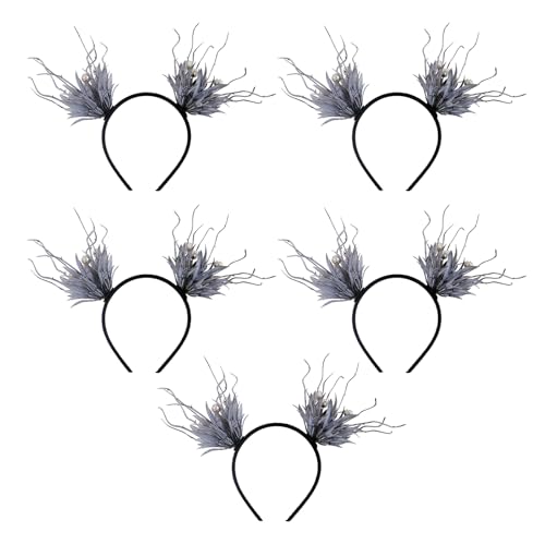 pumpumlia 5 x Halloween-Haarbänder für Verkleidungen, Feiern, einfach zu tragen, Haarband für Kinder und Erwachsene, stilvolle Party-Ornamente, kreative Halloween-Kopfbedeckung pumpumlia 5 x Halloween-Haarbänder für Verkleidungen, Feiern, einfach zu tragen, Haarband für Kinder und Erwachsene, stilvolle Party-Ornamente, kreative Halloween-Kopfbedeckung von pumpumlia