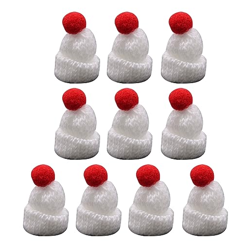 pumpumlia Strickmützen für Geschenke, Haushaltsdekoration, für Kinder, Mädchen, Jungen, Weihnachts-Kostüm-Zubehör, 10 Stück pumpumlia Strickmützen für Geschenke, Haushaltsdekoration, für Kinder, Mädchen, Jungen, Weihnachts-Kostüm-Zubehör, 10 Stück von pumpumlia