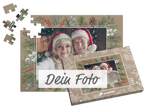 Fotopuzzle 100 Teile - Puzzle selbst gestalten - Design Weihnachten Waldrauschen - puzzleYOU Puzzle personalisiert mit eigenem Bild erstellen - Querformat von puzzleYOU