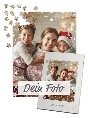 Fotopuzzle 500 Teile - Puzzle selbst gestalten - Design Weihnachten Weihnachtsgefunkel - puzzleYOU Puzzle personalisiert mit eigenem Bild erstellen - Hochformat von puzzleYOU