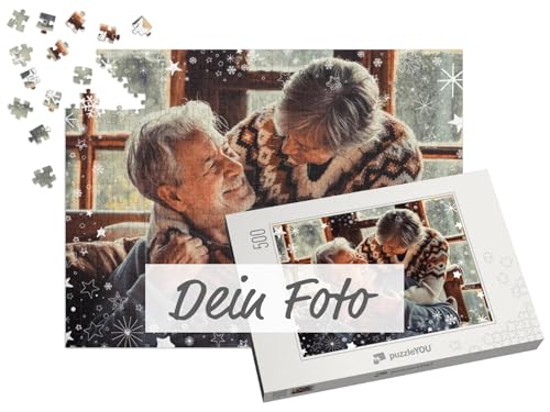 Fotopuzzle 500 Teile - Puzzle selbst gestalten - Design Weihnachten Weihnachtsgefunkel - puzzleYOU Puzzle personalisiert mit eigenem Bild erstellen - Querformat von puzzleYOU