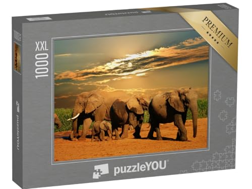 Puzzle 1000 Teile XXL „Afrikanische Elefantenherde, Addo Elephant National Park, Südafrika“ – aus der Puzzle-Kollektion Safari, Elefanten, Tiere in Savanne & Wüste, Tiere in Dschungel & Regenwald Puzzle 1000 Teile XXL „Afrikanische Elefantenherde, Addo Elephant National Park, Südafrika“ – aus der Puzzle-Kollektion Safari, Elefanten, Tiere in Savanne & Wüste, Tiere in Dschungel & Regenwald von puzzleYOU