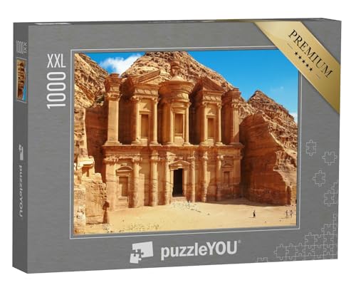 Puzzle 1000 Teile XXL „Antiker Tempel in Petra, Jordanien“ – aus der Puzzle-Kollektion Architektur von puzzleYOU