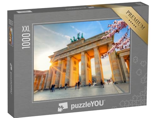 Puzzle 1000 Teile XXL „Brandenburger Tor im Frühling, Berlin“ – aus der Puzzle-Kollektion Brandenburger Tor von puzzleYOU