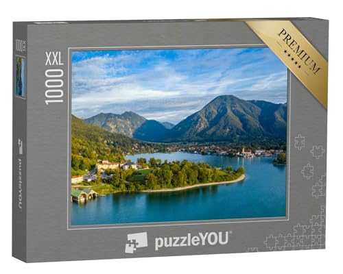 Puzzle 1000 Teile XXL „Der Tegernsee in den bayerischen Alpen“ – aus der Puzzle-Kollektion Tegernsee von puzzleYOU