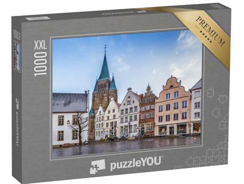 Puzzle 1000 Teile XXL „Historischer Marktplatz mit schönen Häusern, Warendorf, Deutschland“ von puzzleYOU