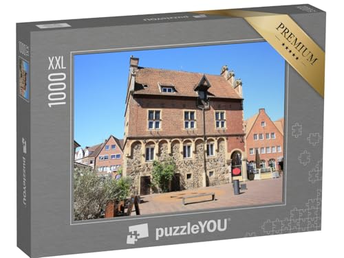 Puzzle 1000 Teile XXL „Historisches Rathaus in Meppen im Emsland, Niedersachsen“ von puzzleYOU