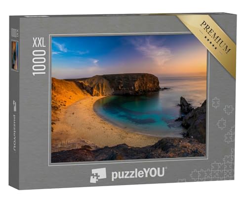 Puzzle 1000 Teile XXL „Strand von Papagayo auf Lanzarote“ – aus der Puzzle-Kollektion Spanien, Lanzarote von puzzleYOU