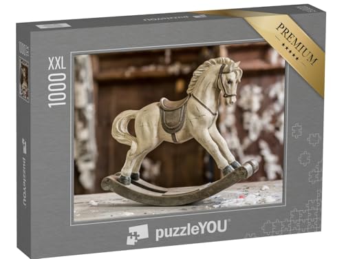 Puzzle 1000 Teile XXL „Vintage-Schaukelpferd aus Holz“ – aus der Puzzle-Kollektion Nostalgie von puzzleYOU