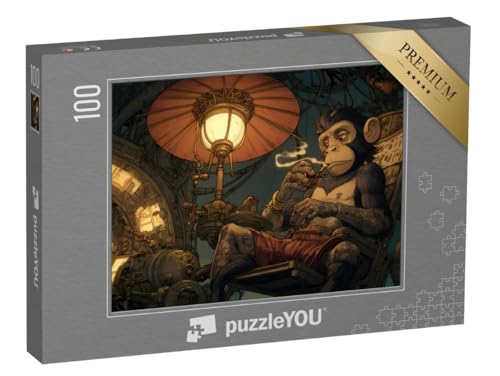 puzzleYOU: Puzzle 100 Teile „AFFE unter dem Schirm“ – aus der Puzzle-Kollektion Nostalgie puzzleYOU: Puzzle 100 Teile „AFFE unter dem Schirm“ – aus der Puzzle-Kollektion Nostalgie von puzzleYOU