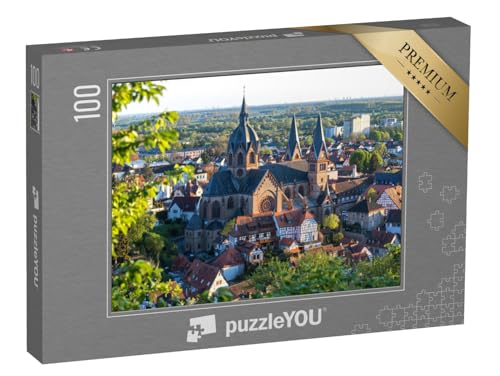 puzzleYOU: Puzzle 100 Teile „Blick über Heppenheim Bergstrasse in Hessen“ von puzzleYOU