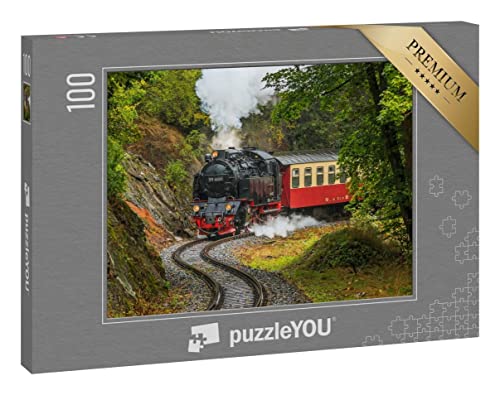 puzzleYOU: Puzzle 100 Teile „Historische Dampflokomotive im Harz“ von puzzleYOU