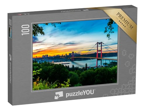 puzzleYOU: Puzzle 100 Teile „Istanbul Bosporus Brücke, Türkei“ – aus der Puzzle-Kollektion Istanbul von puzzleYOU