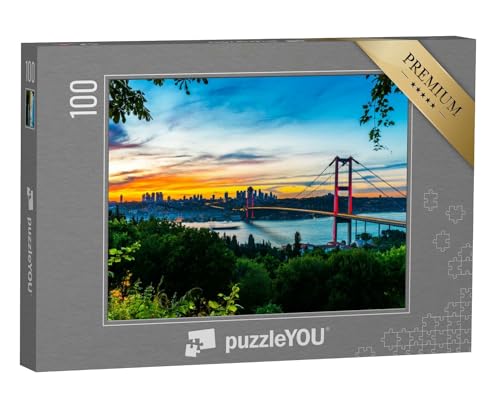 puzzleYOU: Puzzle 100 Teile „Istanbul Bosporus Brücke, Türkei“ – aus der Puzzle-Kollektion Istanbul von puzzleYOU