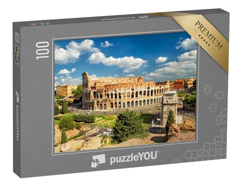 puzzleYOU: Puzzle 100 Teile „Kolosseum, Rom, Italien“ – aus der Puzzle-Kollektion Italien von puzzleYOU