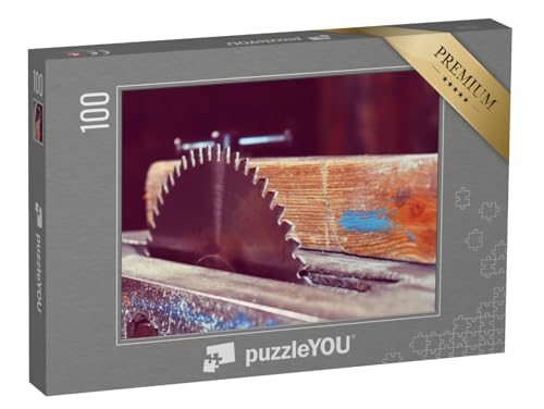 puzzleYOU: Puzzle 100 Teile „Kreissäge, Werkzeug für Tischler und Schreiner“ – aus der Puzzle-Kollektion Handwerk von puzzleYOU