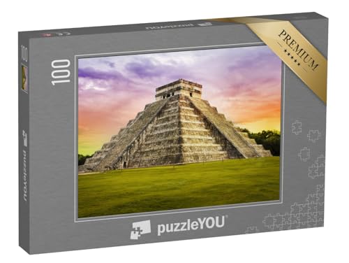 puzzleYOU: Puzzle 100 Teile „Kukulkan-Tempelm der Maja in Chichén Itzá, Mexiko“ – aus der Puzzle-Kollektion Mexiko von puzzleYOU