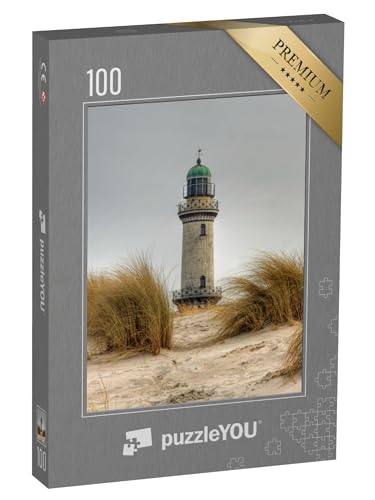 puzzleYOU: Puzzle 100 Teile „Leuchtturm in Warnemünde, Mecklenburg-Vorpommern“ – aus der Puzzle-Kollektion Leuchttürme von puzzleYOU