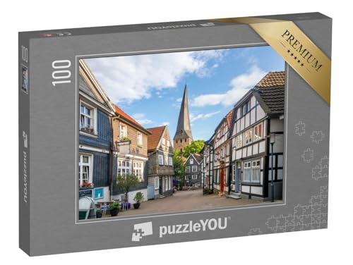 puzzleYOU: Puzzle 100 Teile „Malerische Altstadt von Hattingen, Nordrhein-Westfalen“ – aus der Puzzle-Kollektion Deutschland von puzzleYOU