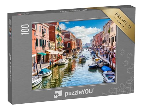 puzzleYOU: Puzzle 100 Teile „Malerische Insel Murano in Venedig, Italien“ – aus der Puzzle-Kollektion Europa, Italien, Mittelmeer von puzzleYOU