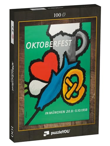 puzzleYOU: Puzzle 100 Teile „Oktoberfest™ 1958 JAHRESMOTIV“ von puzzleYOU