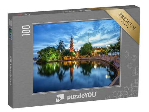 puzzleYOU: Puzzle 100 Teile „Panoramablick auf die Tran QUOC Pagode, Tempel in Hanoi, Vietnam“ – aus der Puzzle-Kollektion Asien von puzzleYOU