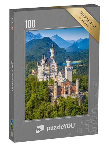 puzzleYOU: Puzzle 100 Teile „Schloss Neuschwanstein, erbaut im 19. Jahrhundert für König Ludwig II.“ – aus der Puzzle-Kollektion Schloss Neuschwanstein von puzzleYOU