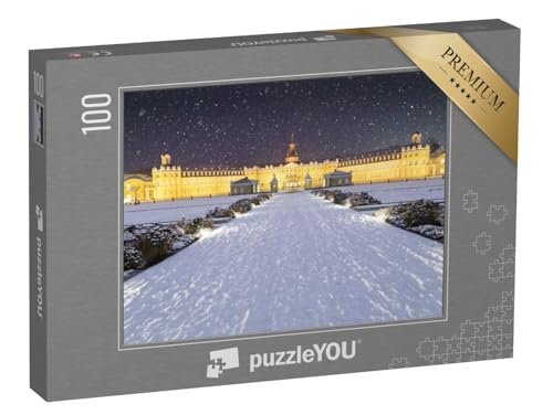 puzzleYOU: Puzzle 100 Teile „Schneesturm in Karlsruhe“ von puzzleYOU