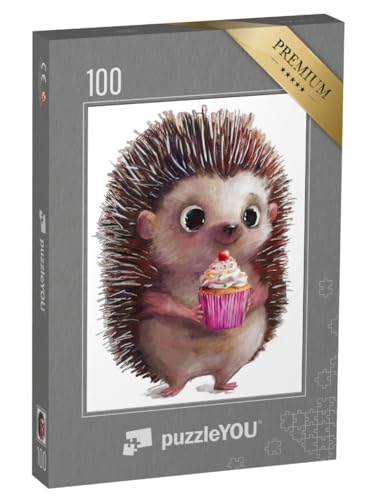 puzzleYOU: Puzzle 100 Teile „Süßer Igel mit Geburtstagskuchen“ puzzleYOU: Puzzle 100 Teile „Süßer Igel mit Geburtstagskuchen“ von puzzleYOU