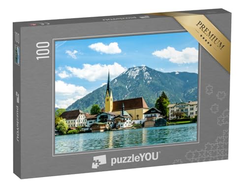 puzzleYOU: Puzzle 100 Teile „Tegernsee in Bayern, Deutschland“ – aus der Puzzle-Kollektion Tegernsee, Landschaft von puzzleYOU