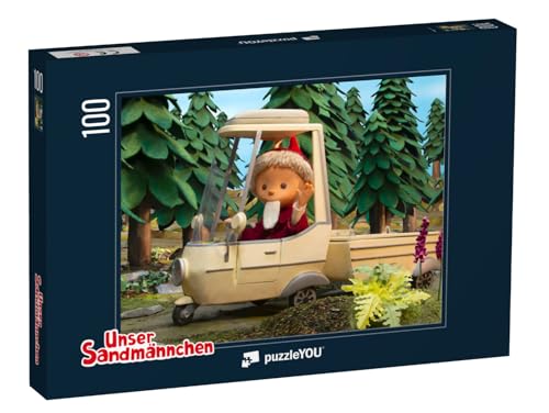 puzzleYOU: Puzzle 100 Teile „Unser Sandmännchen: Beim Camping, 2022“ von puzzleYOU